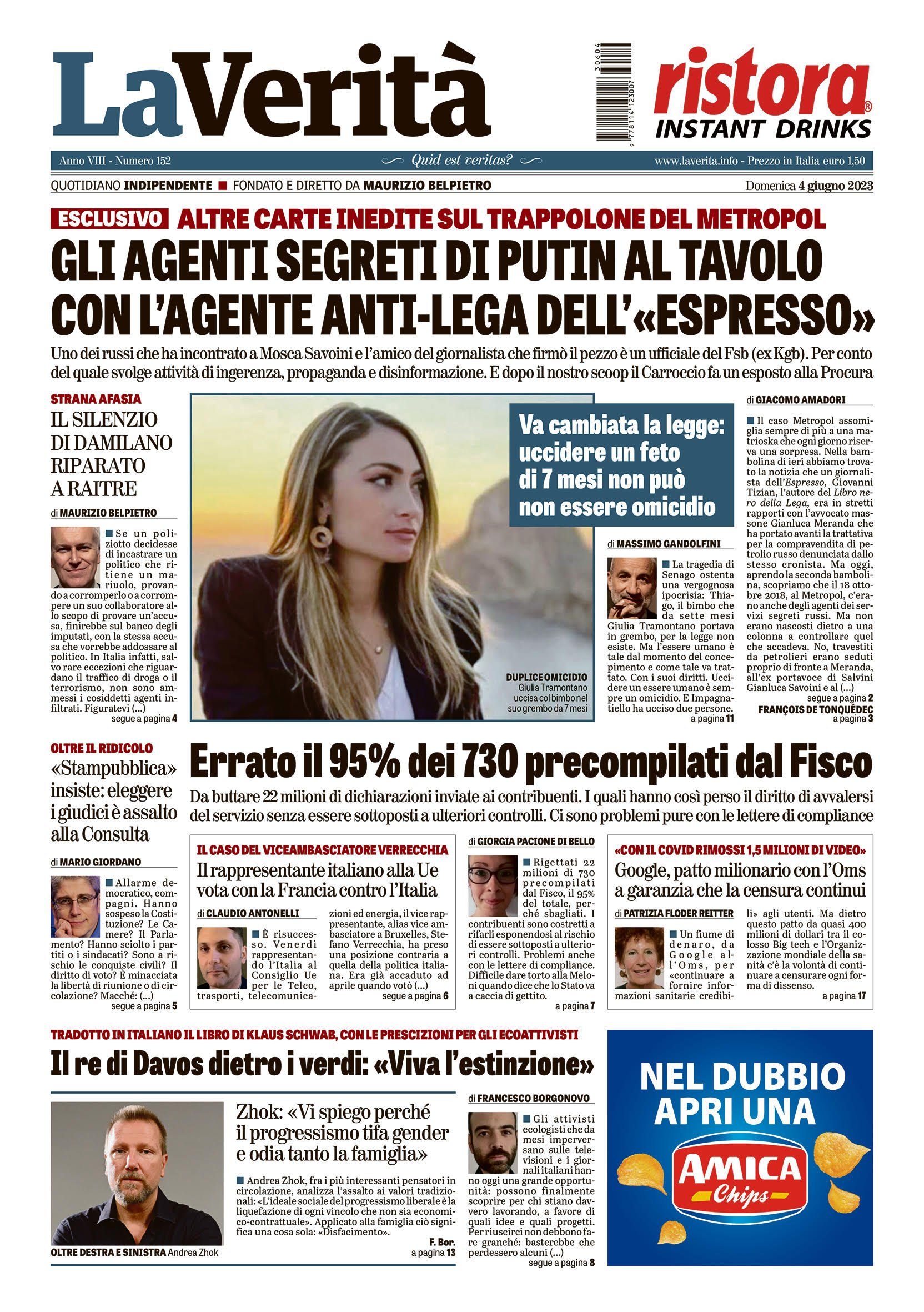 Oggi in edicola