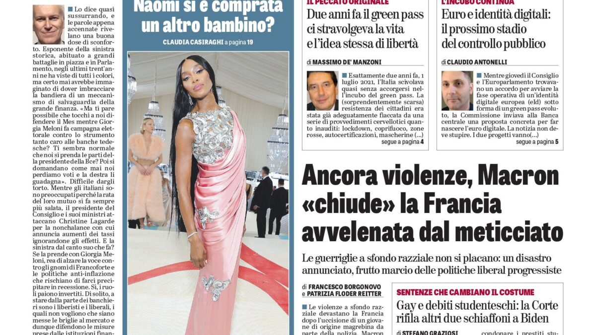 Oggi in edicola