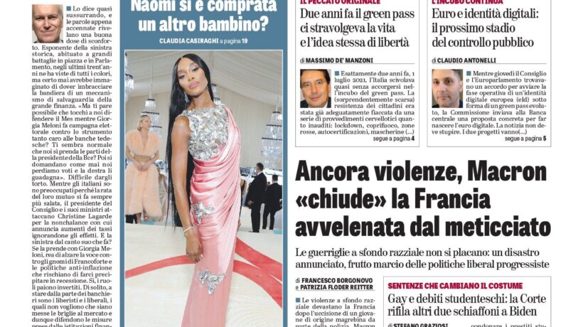 Oggi in edicola