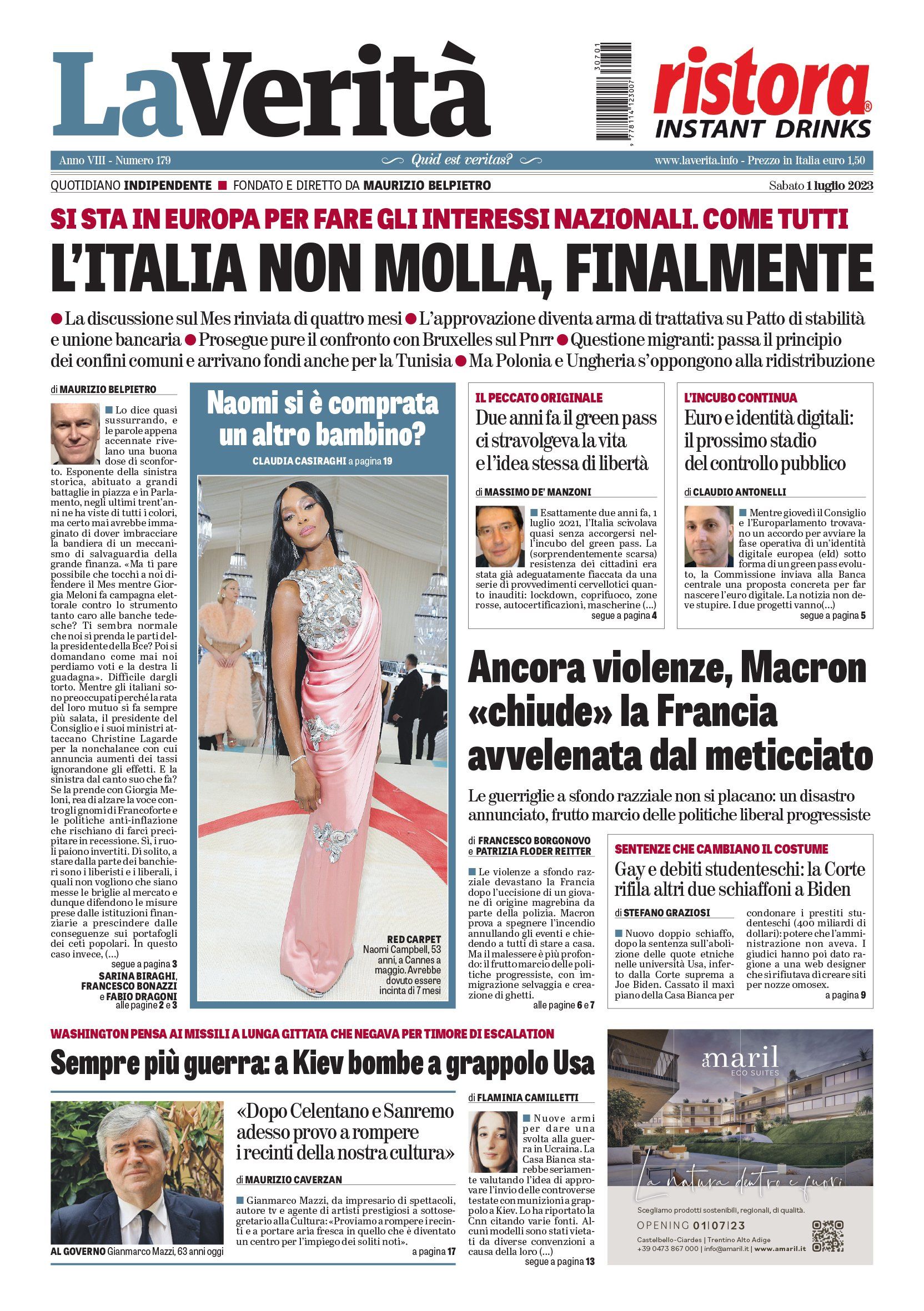 Oggi in edicola