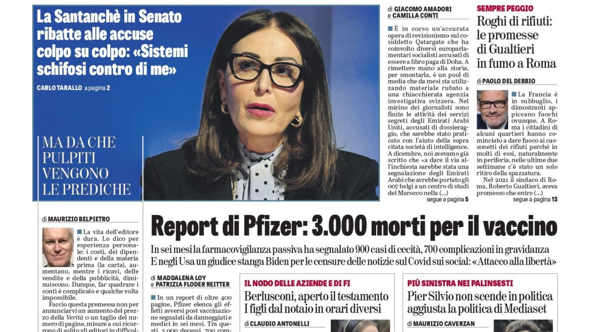 Oggi in edicola