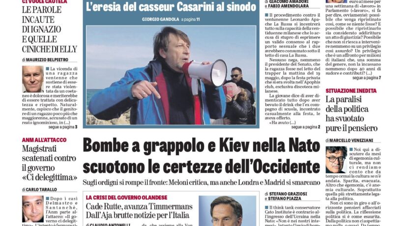 Oggi in edicola