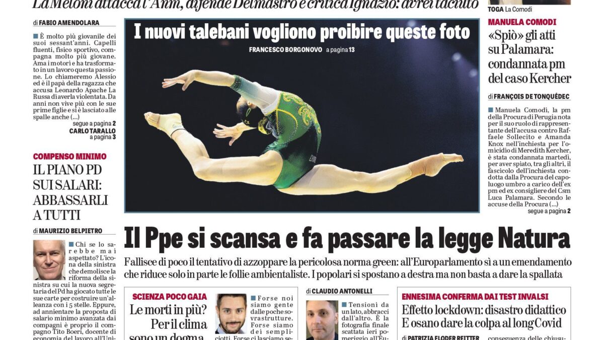 Oggi in edicola