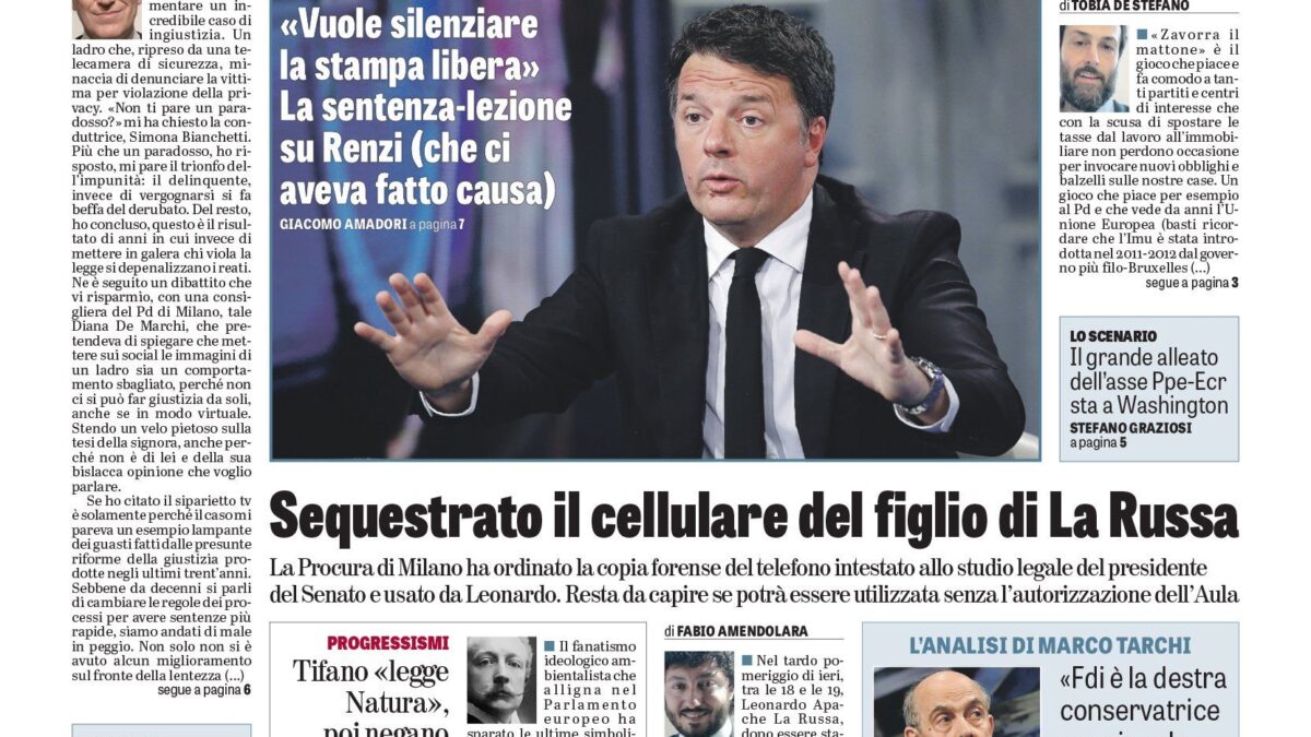 Oggi in edicola
