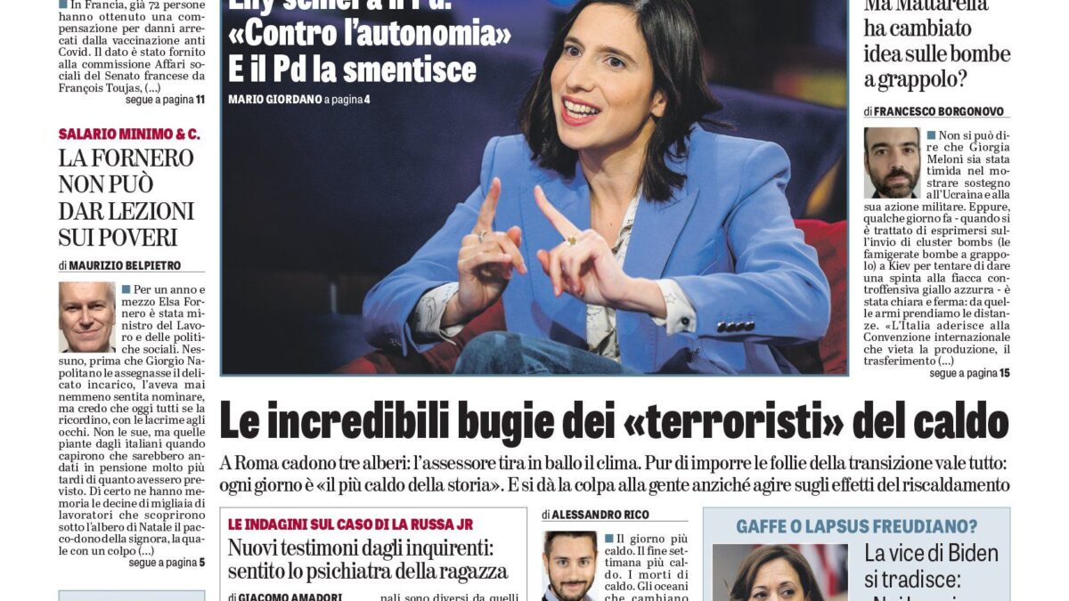 Oggi in edicola