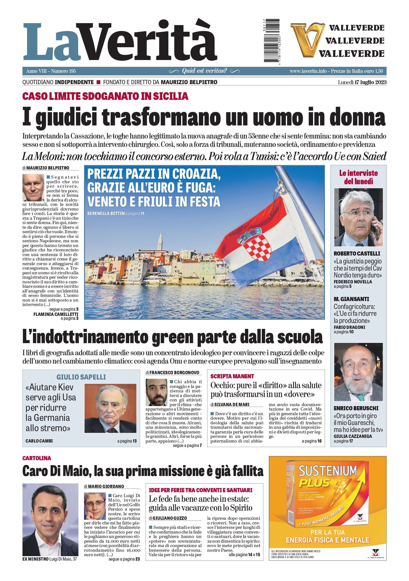 Oggi in edicola