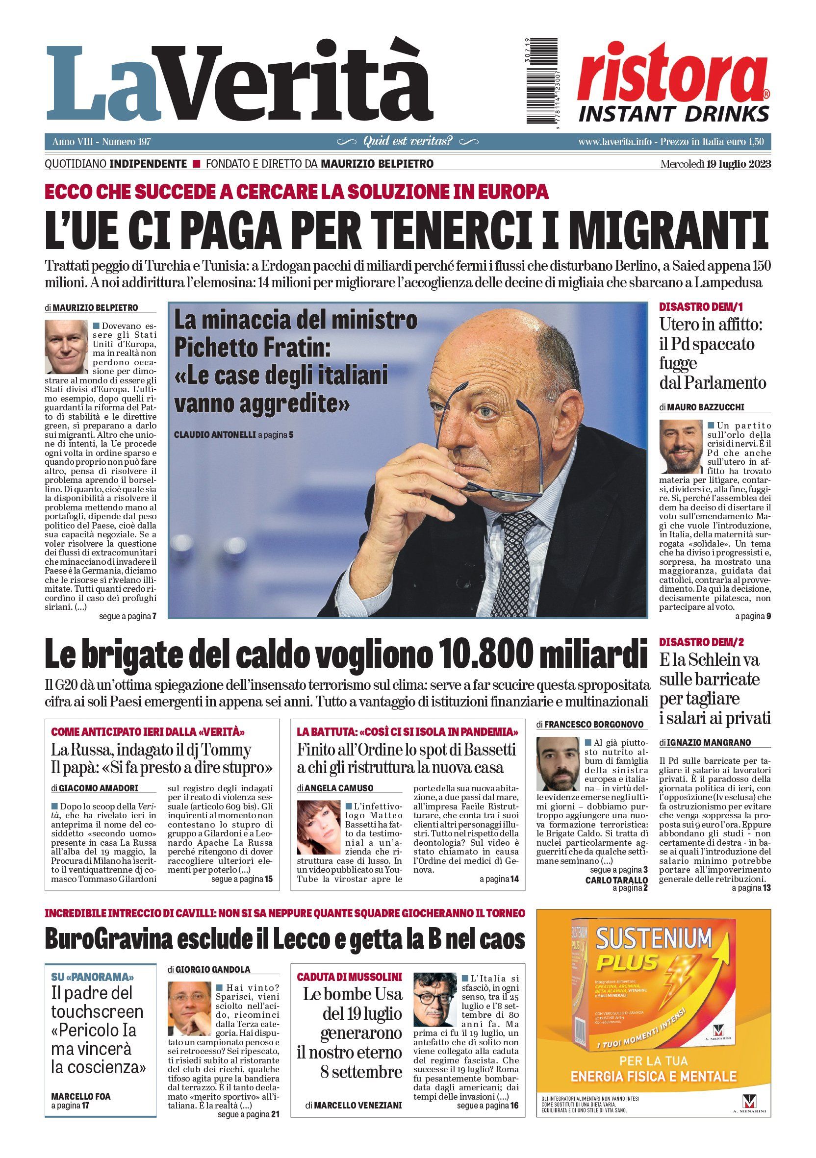 Oggi in edicola