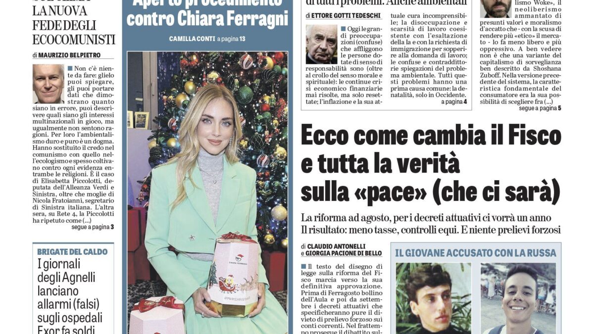 Oggi in edicola