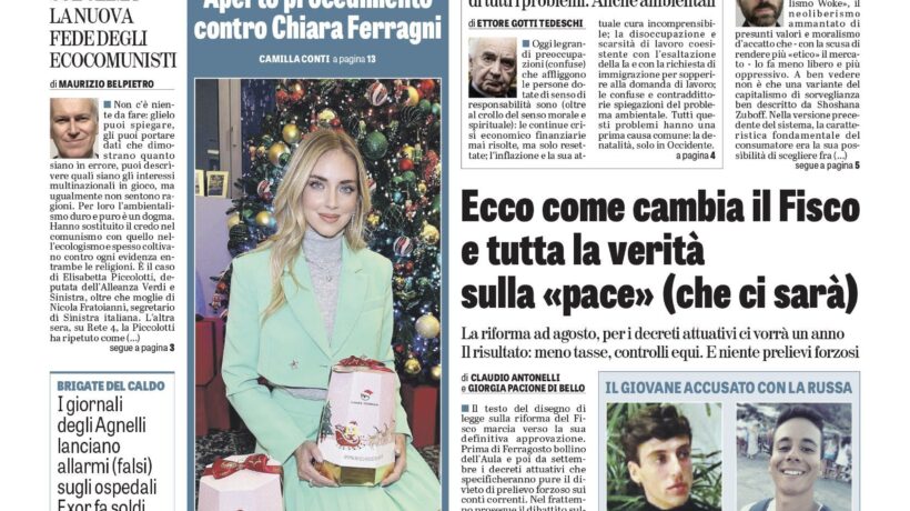 Oggi in edicola