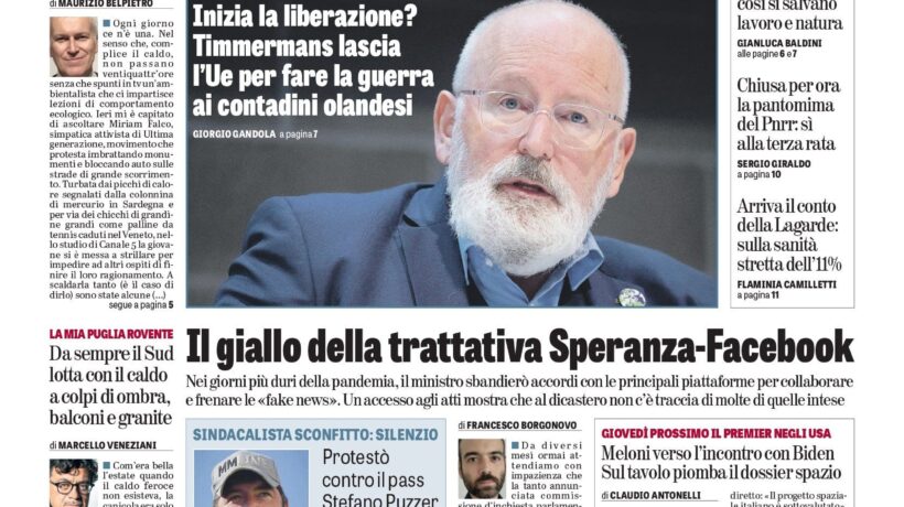 Oggi in edicola