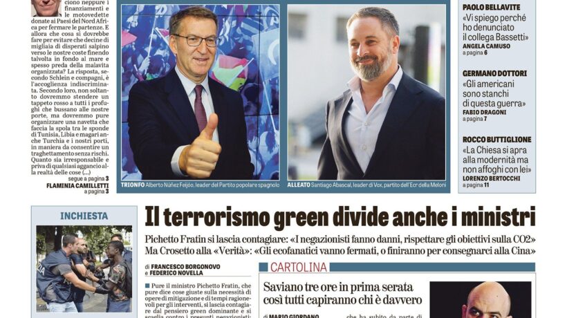 Oggi in edicola