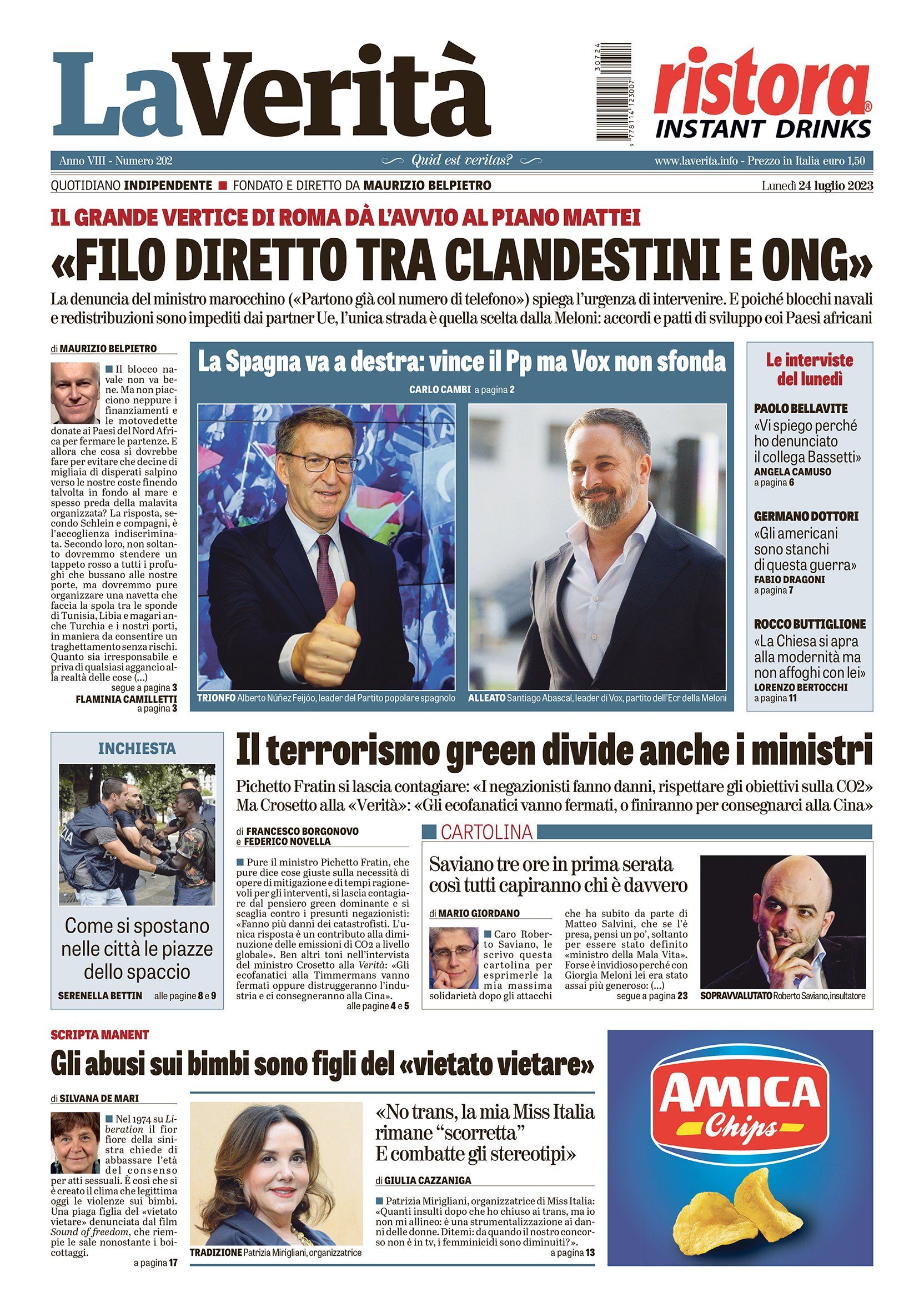 Oggi in edicola