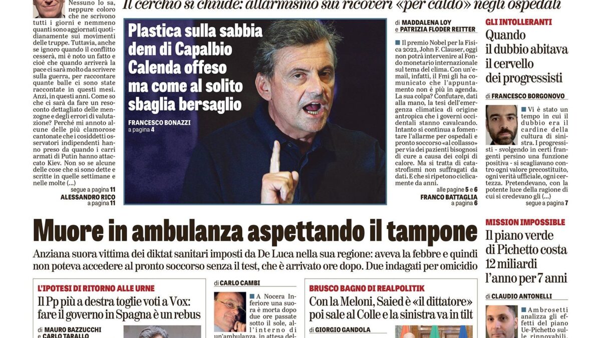 Oggi in edicola
