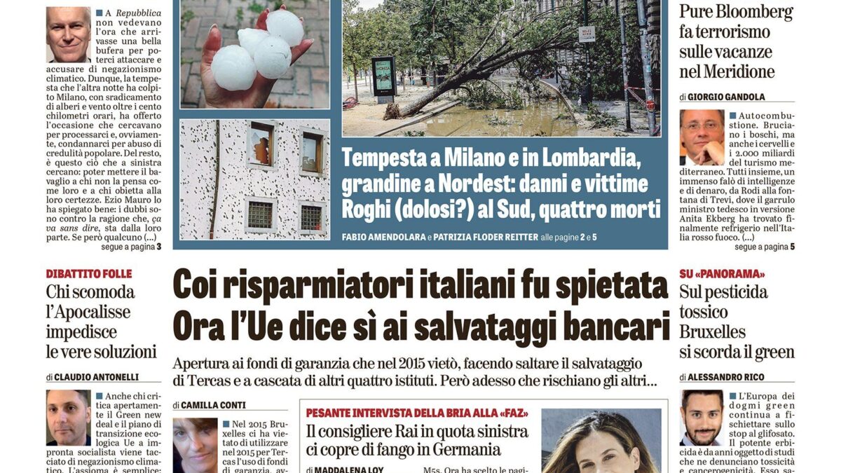 Oggi in edicola