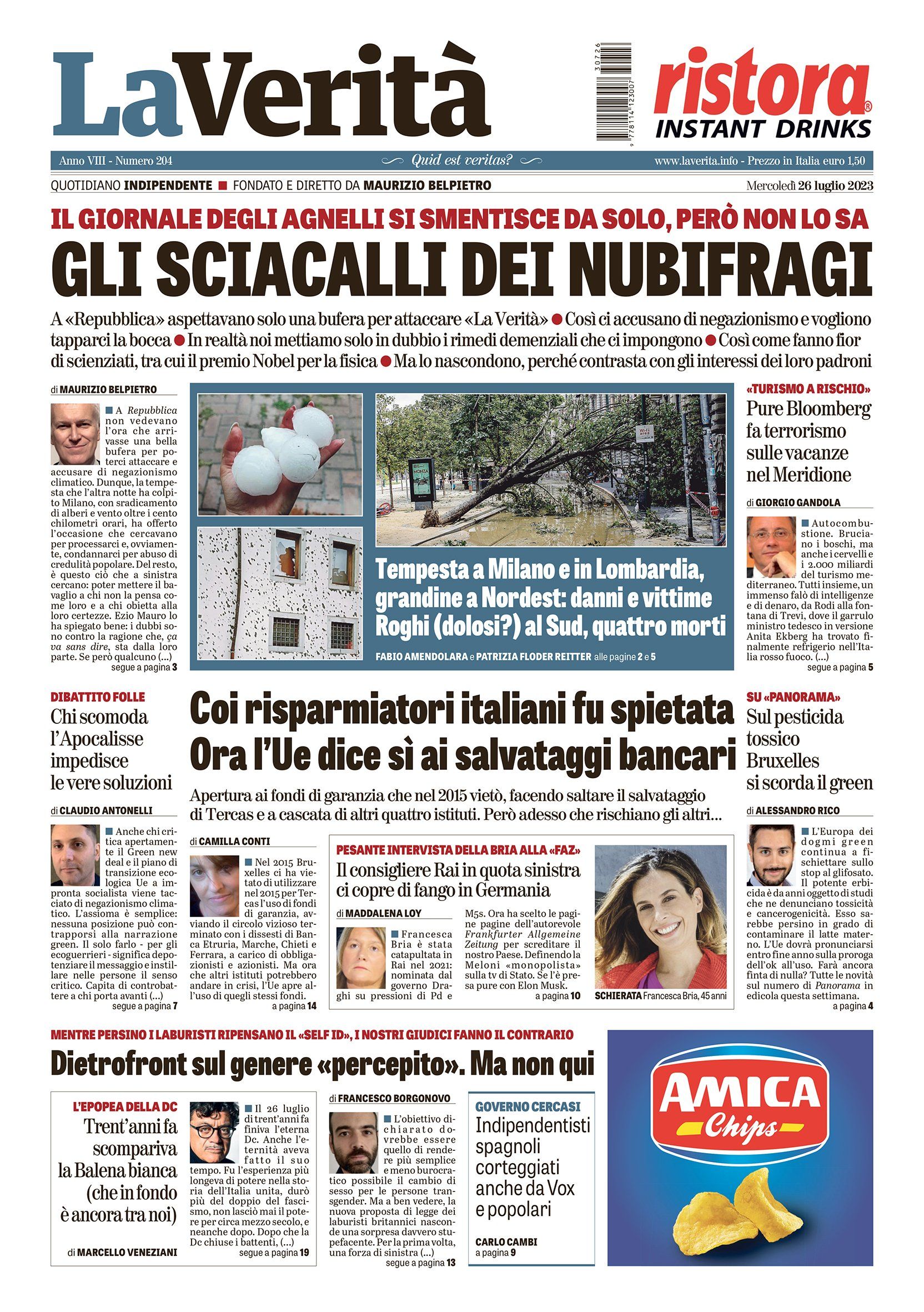 Oggi in edicola