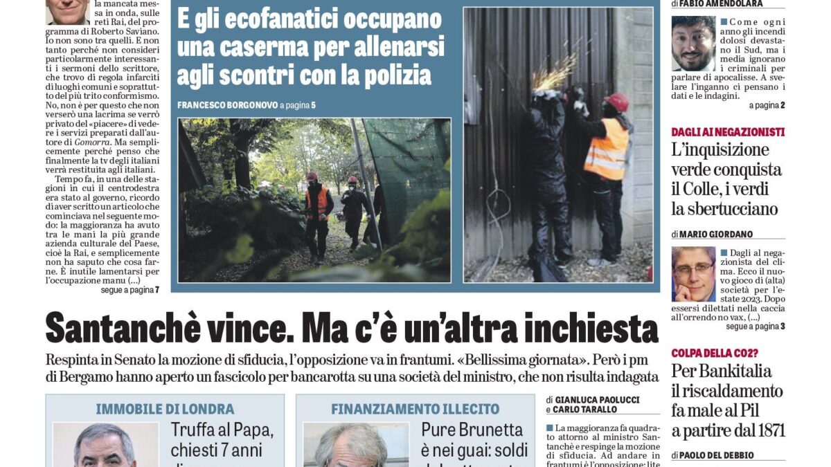 Oggi in edicola