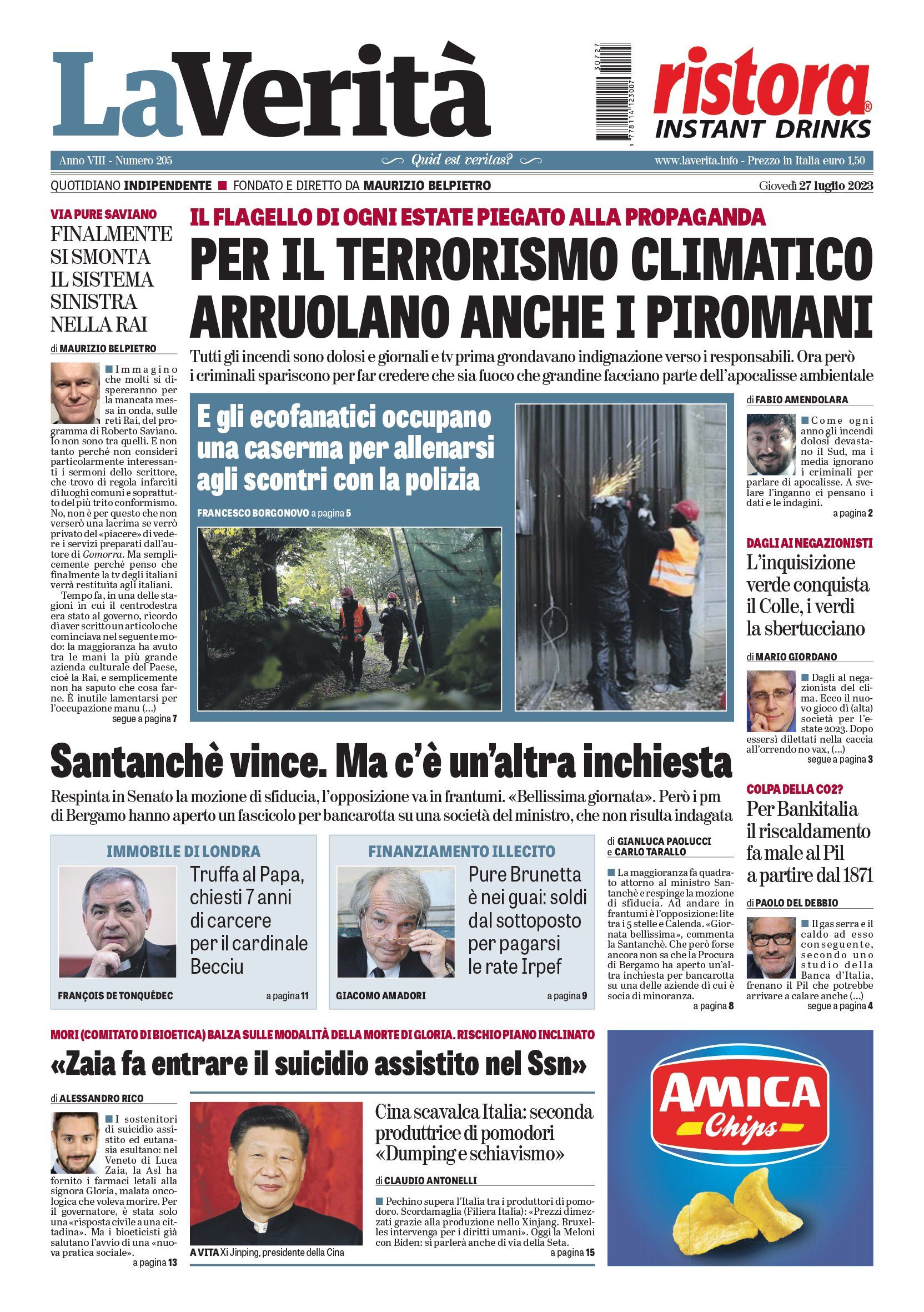 Oggi in edicola