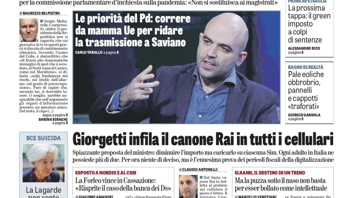 Oggi in edicola