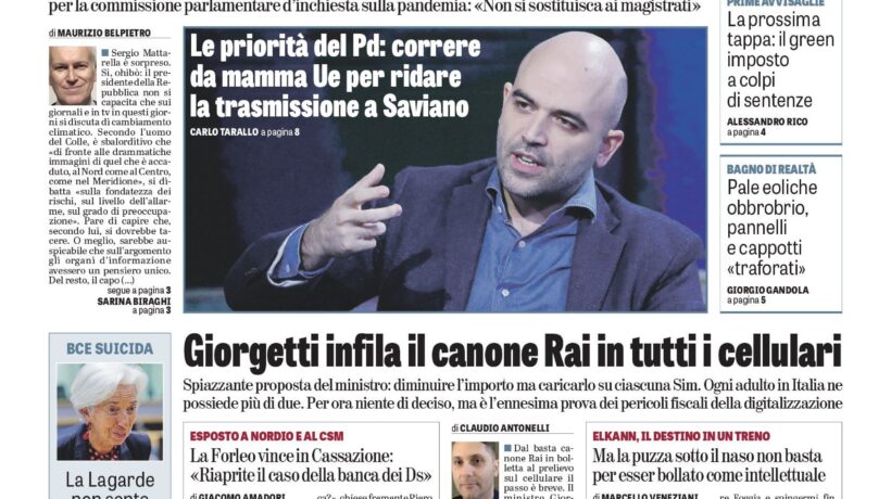 Oggi in edicola