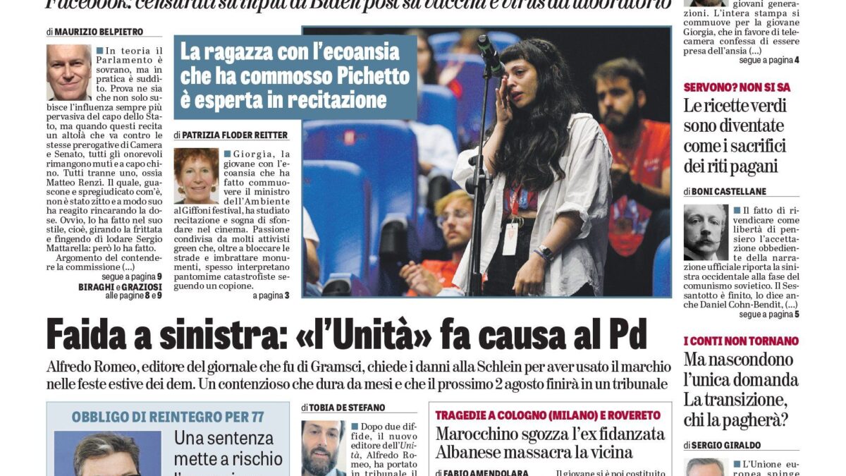 Oggi in edicola
