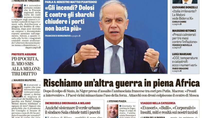 Oggi in edicola