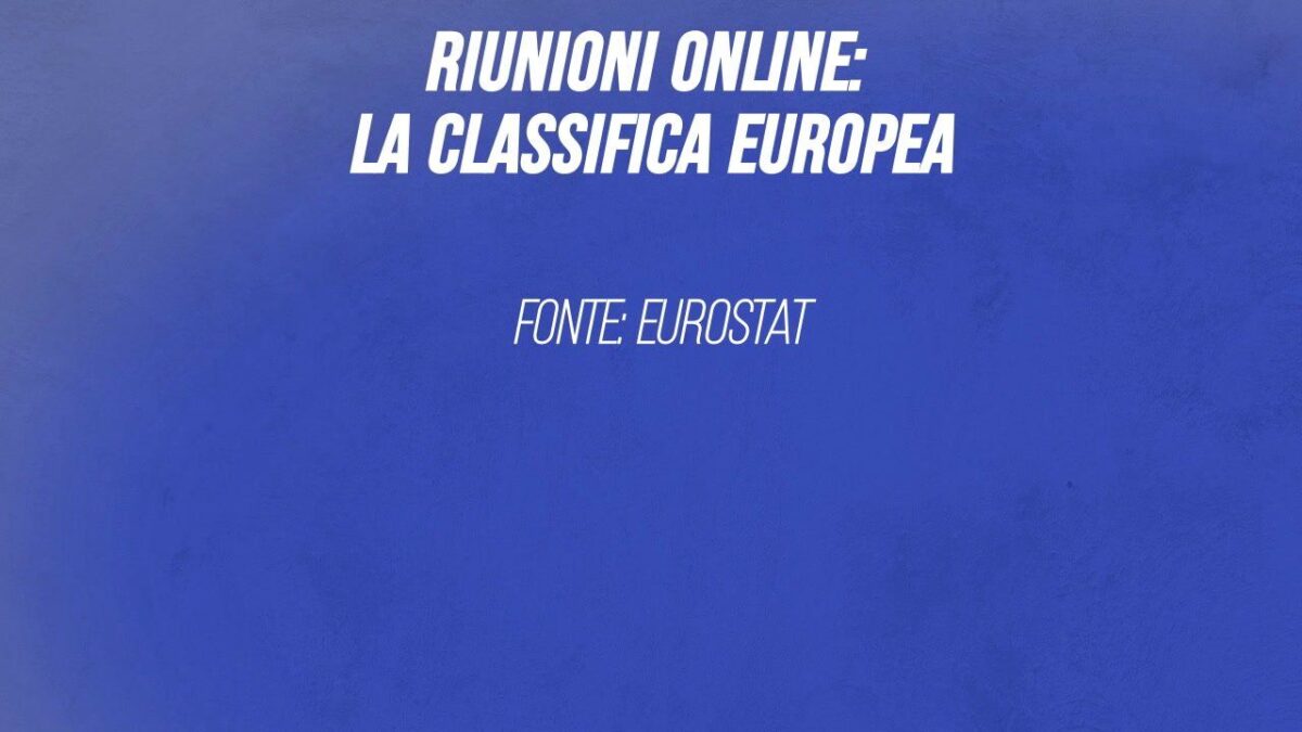 Riunioni online: la classifica europea