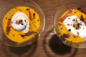 Cuciniamo insieme: crema di melone con prosciutto e burrata