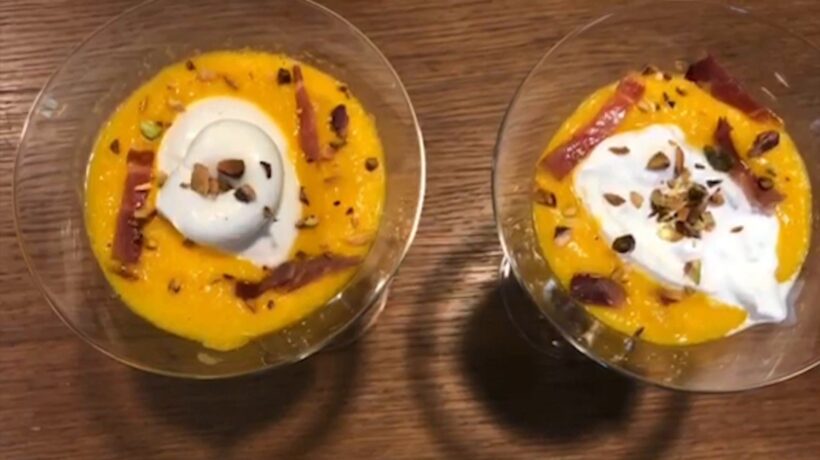 Cuciniamo insieme: crema di melone con prosciutto e burrata