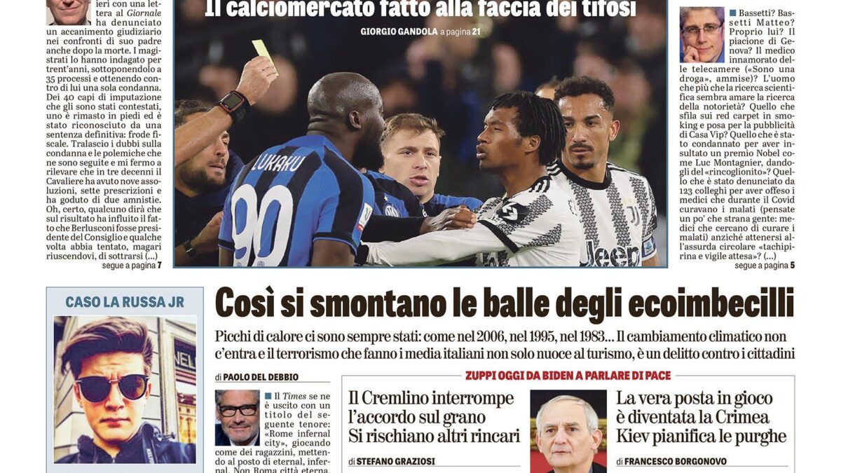 Oggi in edicola