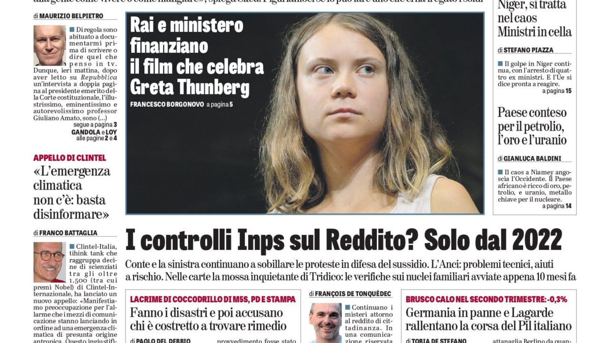 Oggi in edicola