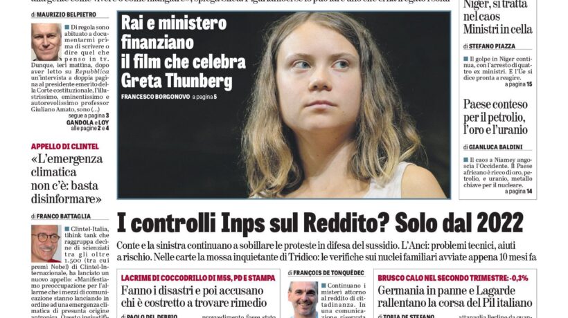 Oggi in edicola
