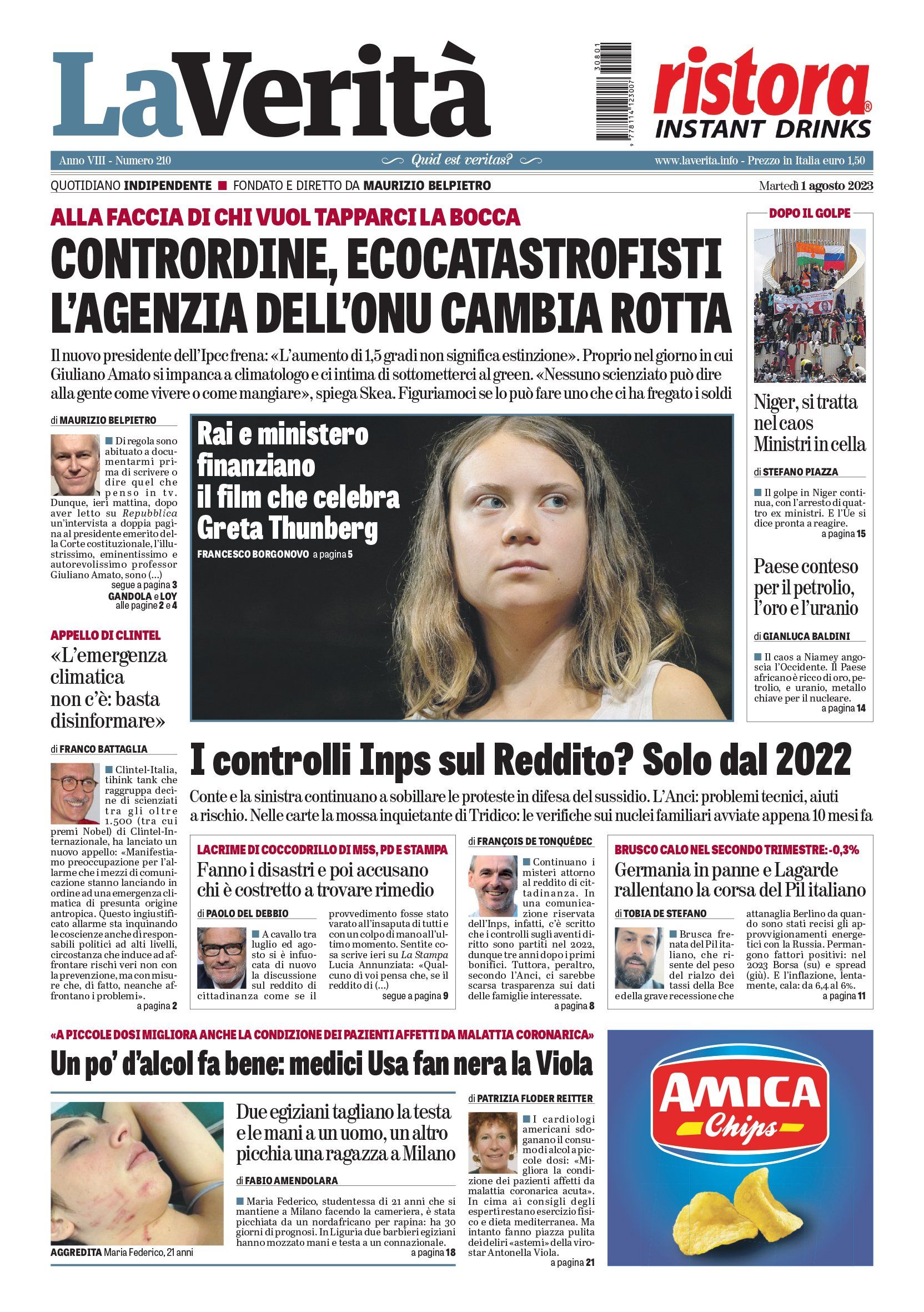 Oggi in edicola
