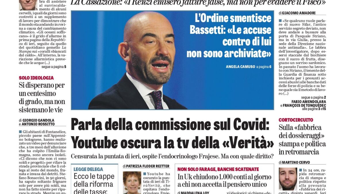 Oggi in edicola
