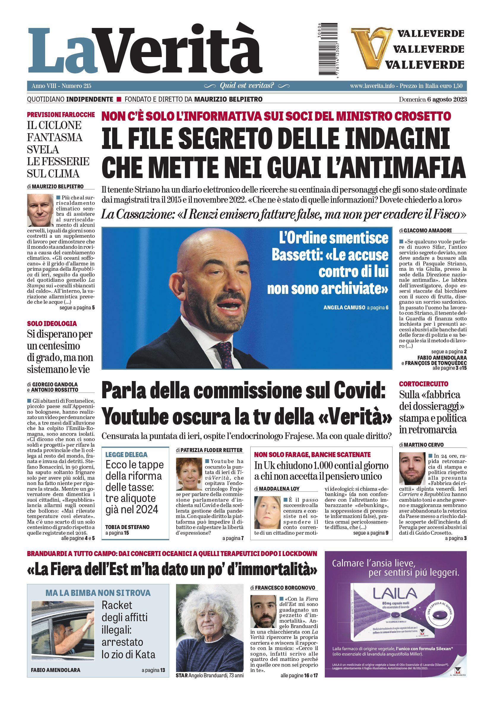 Oggi in edicola