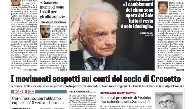 Oggi in edicola