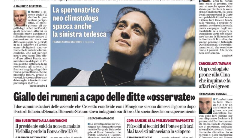 Oggi in edicola