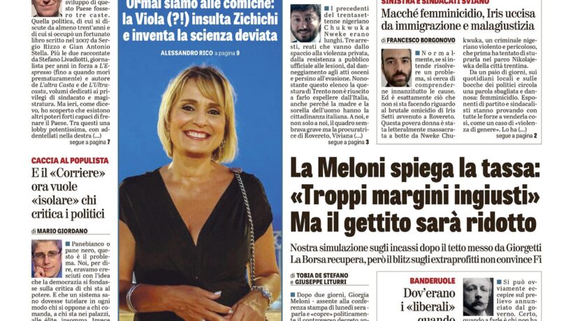 Oggi in edicola