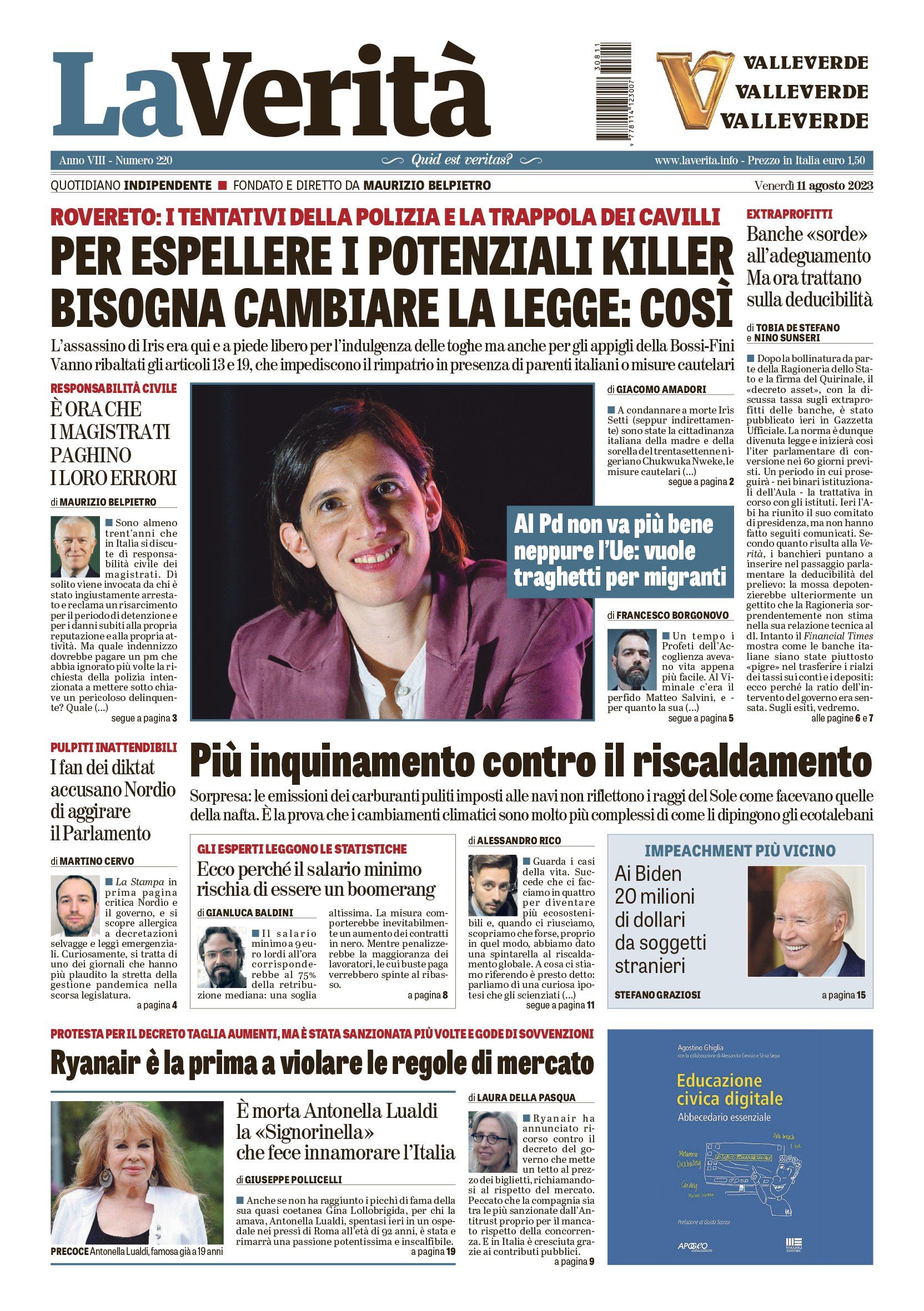 Oggi in edicola