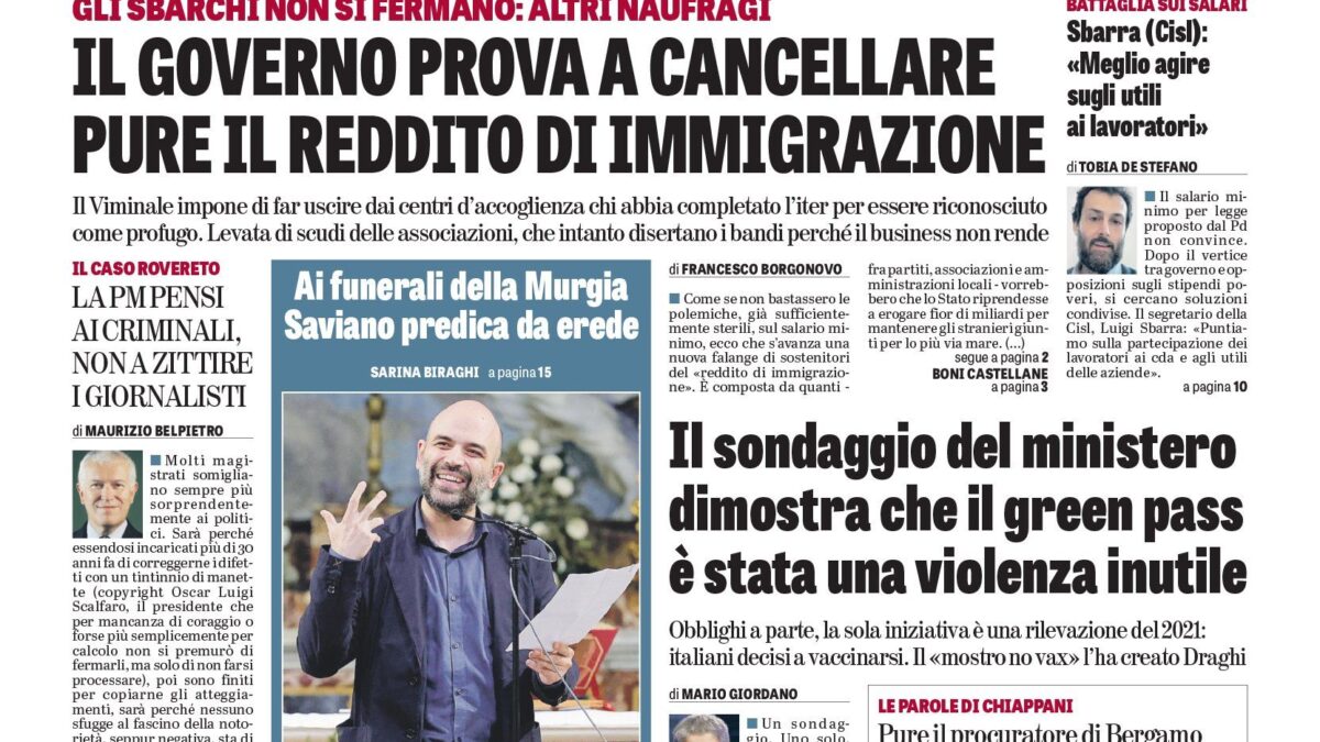 Oggi in edicola