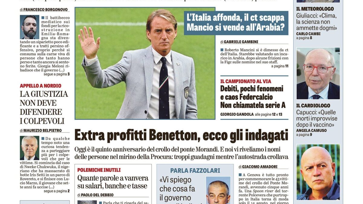 Oggi in edicola