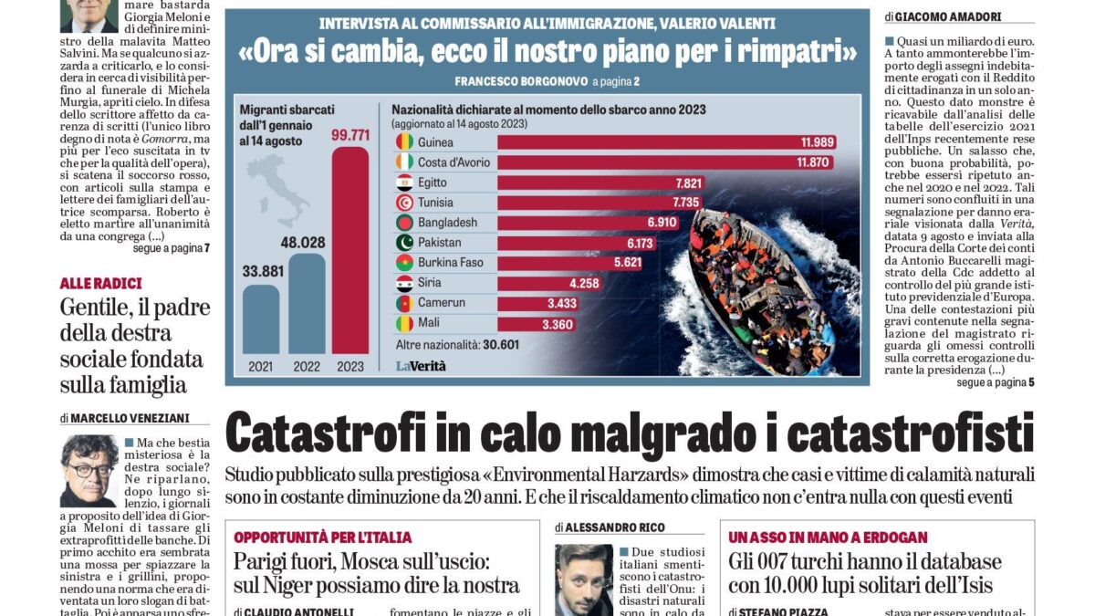 Oggi in edicola