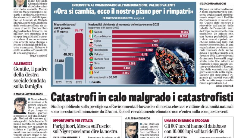 Oggi in edicola