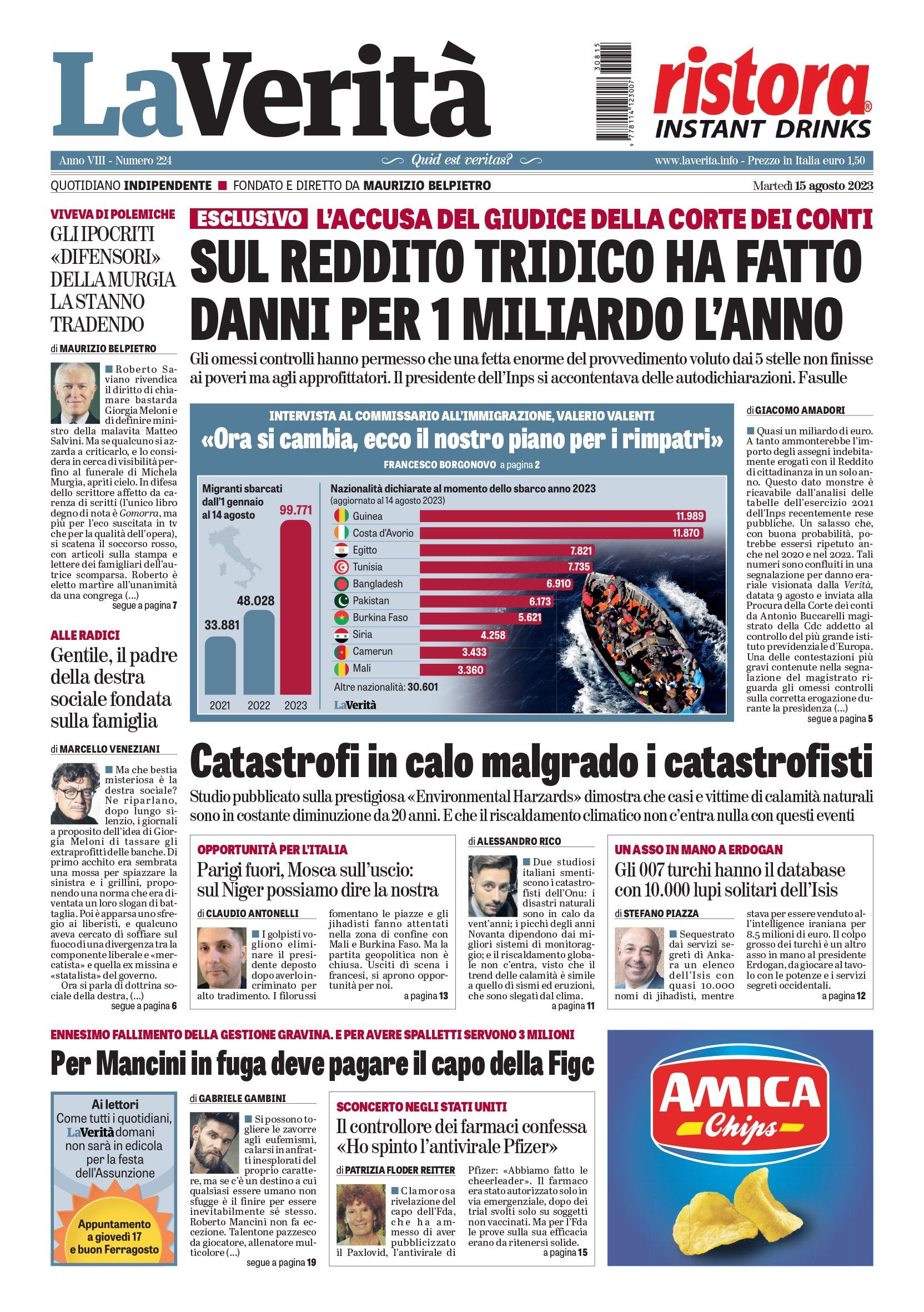 Oggi in edicola