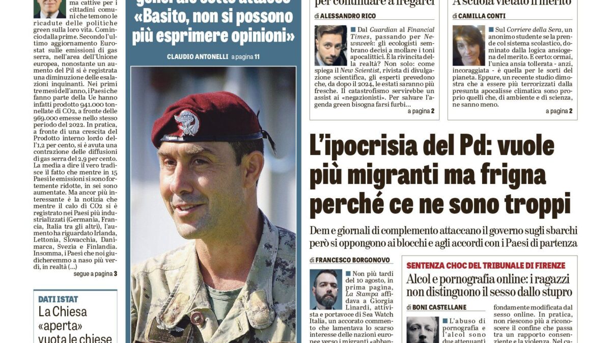 Oggi in edicola