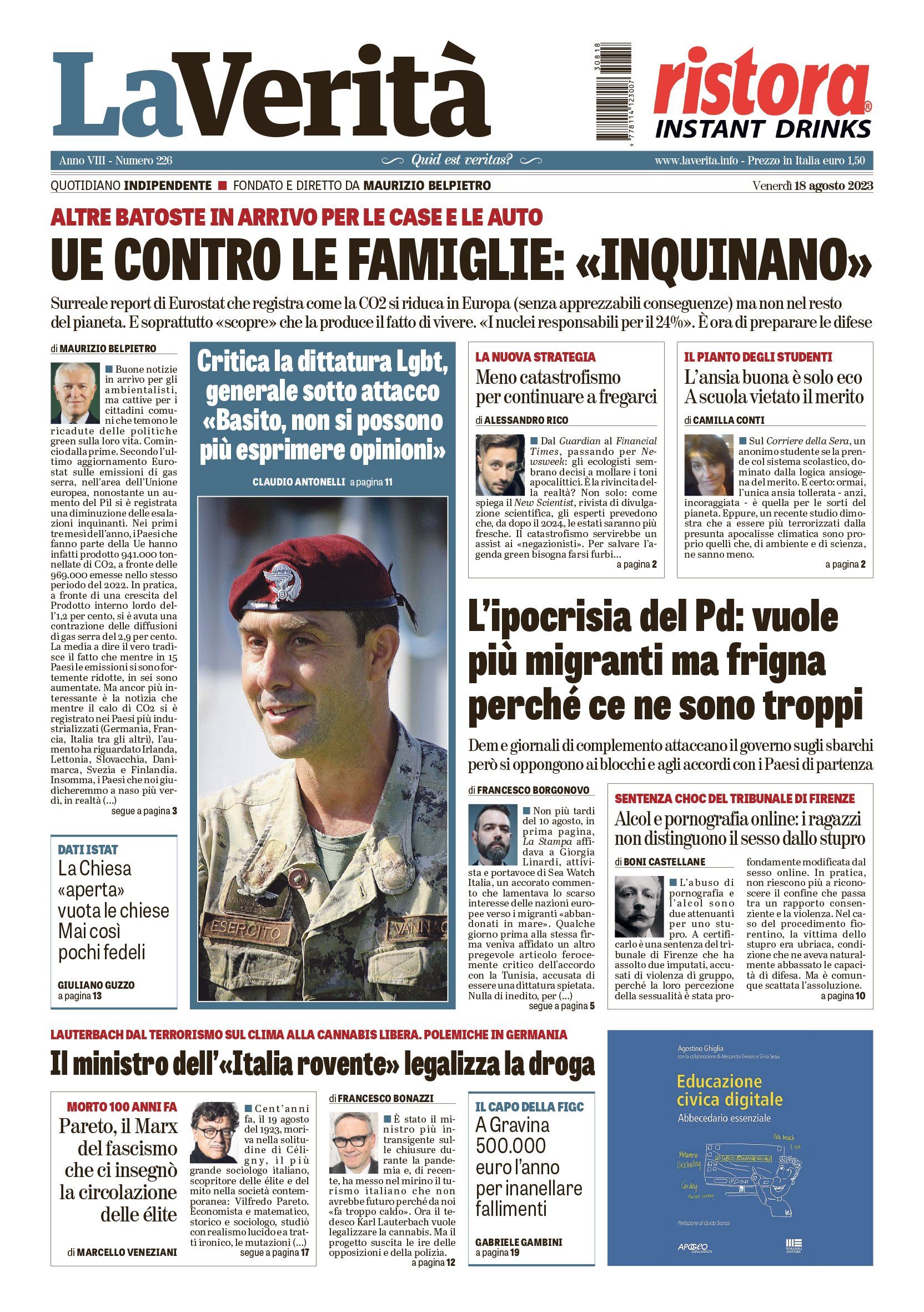 Oggi in edicola