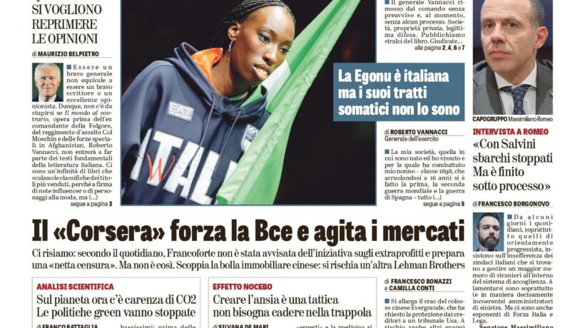 Oggi in edicola