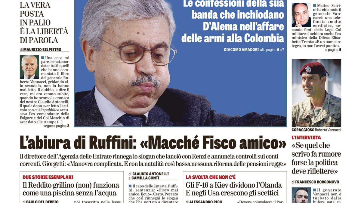 Oggi in edicola