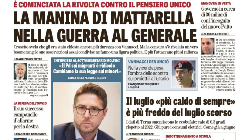 Oggi in edicola