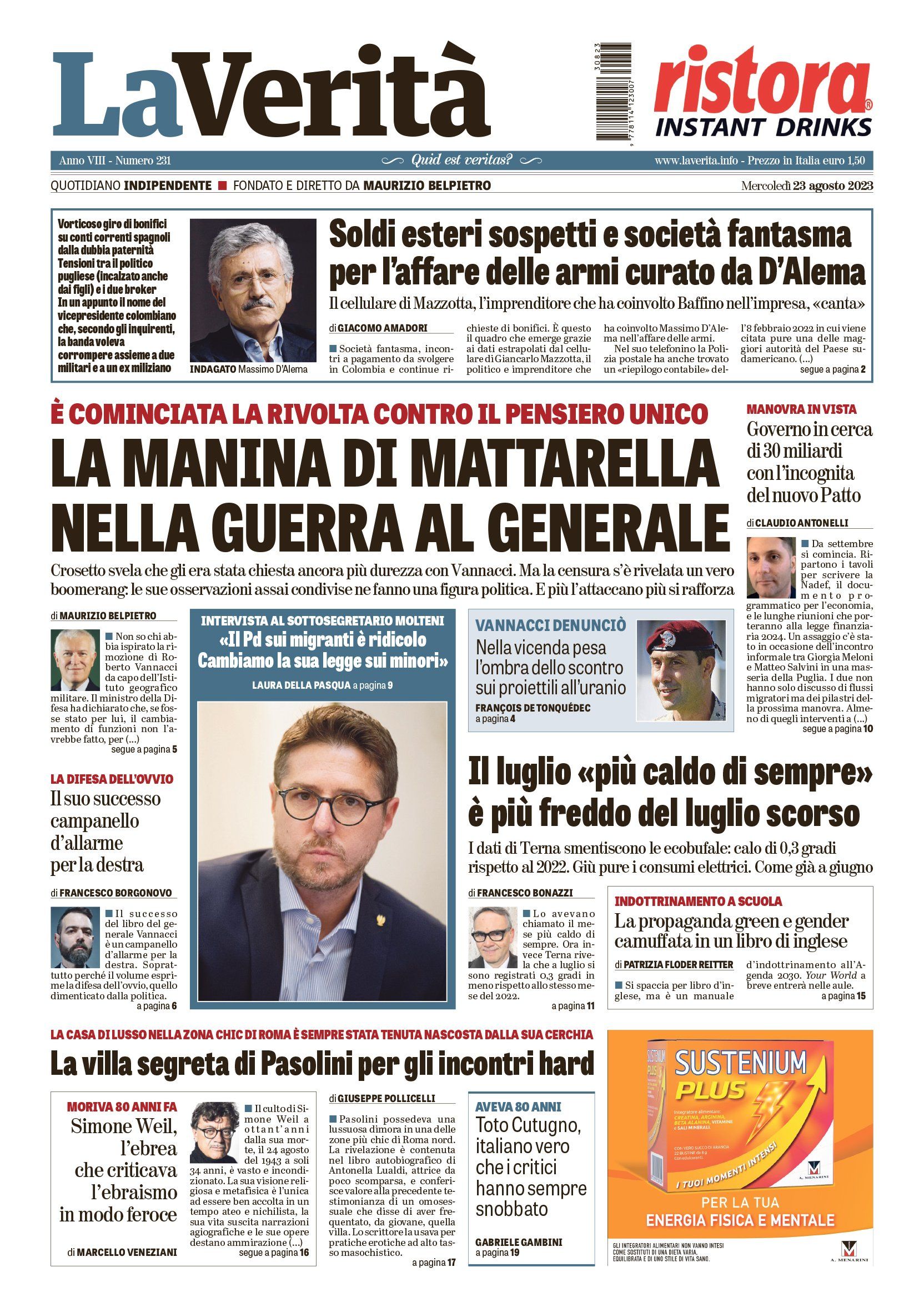Oggi in edicola