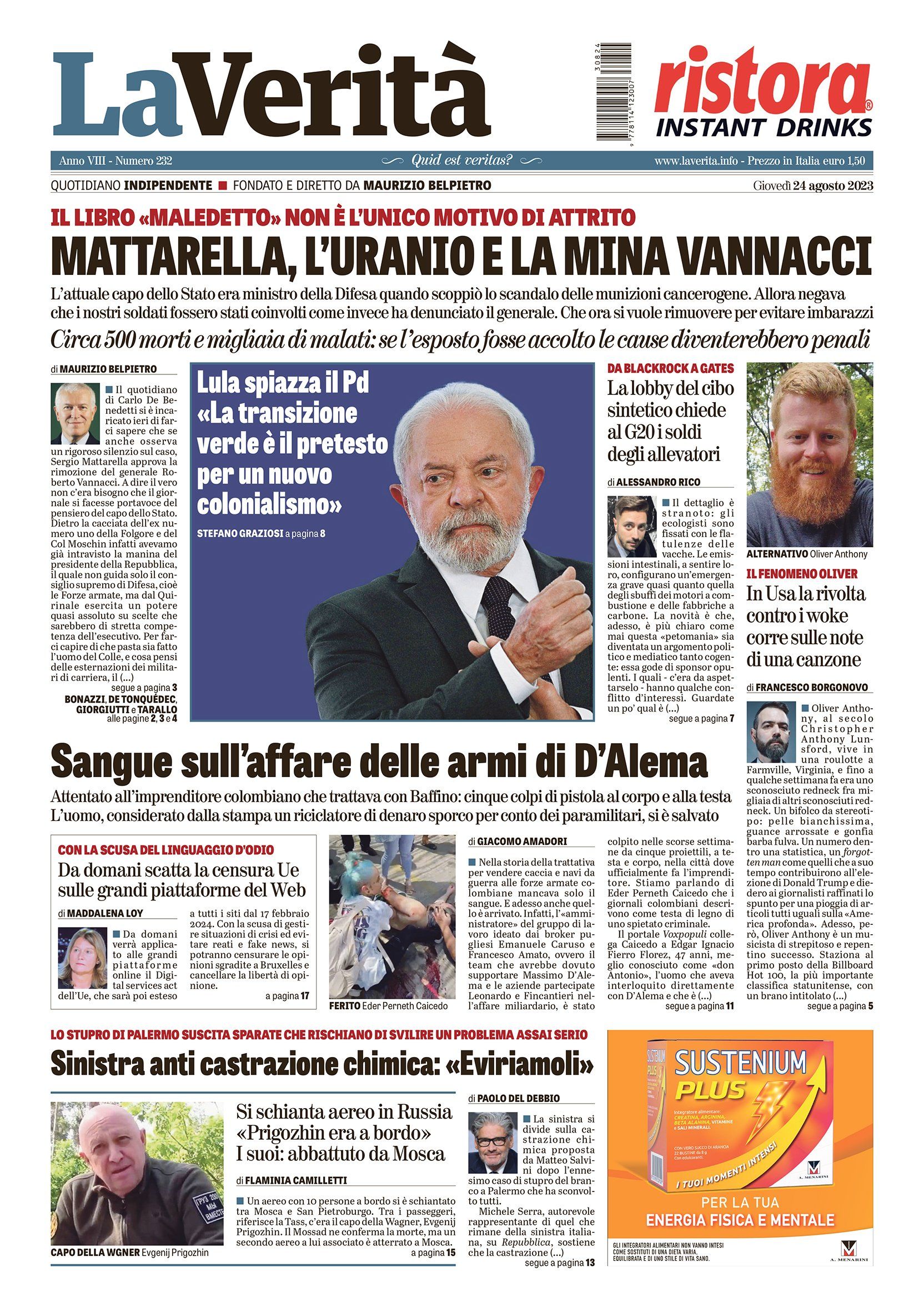 Oggi in edicola
